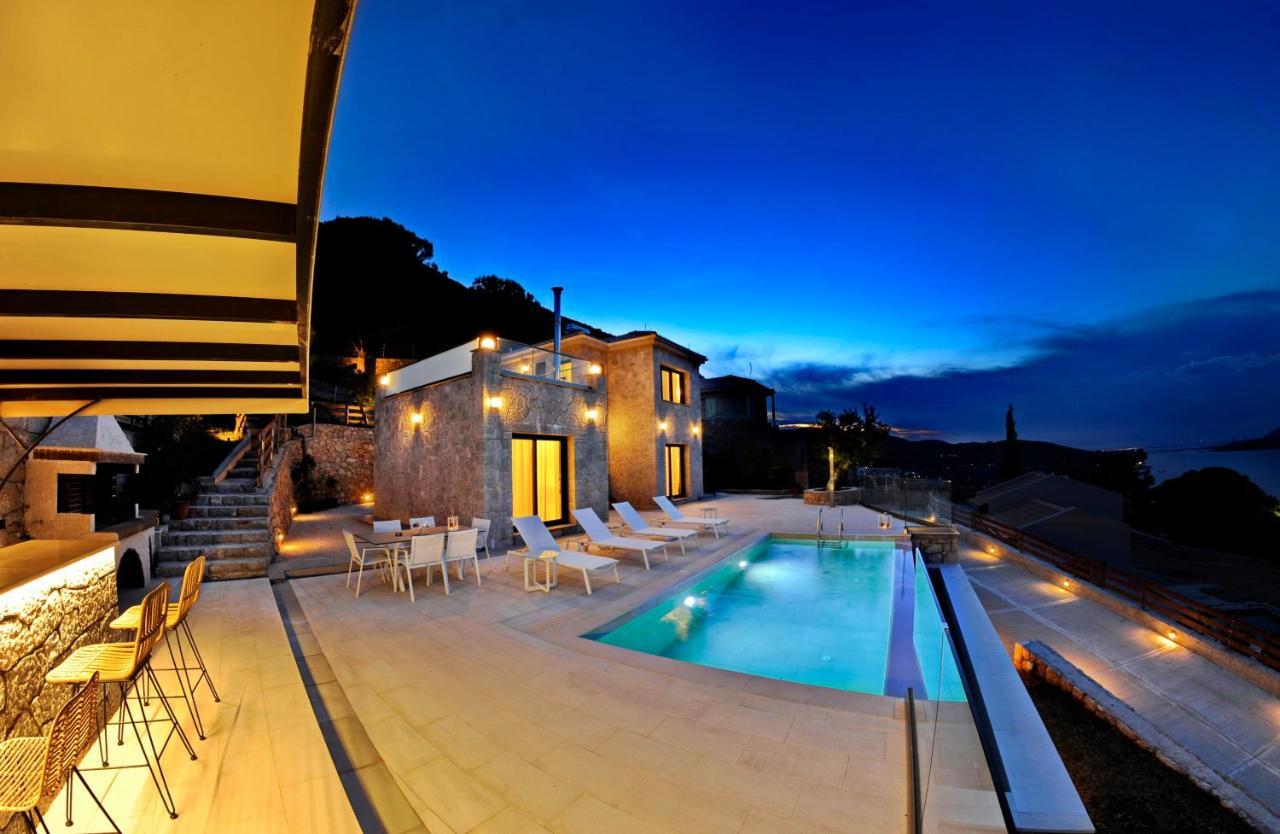 Ionian Stone Luxury Villa Nikiana Bagian luar foto