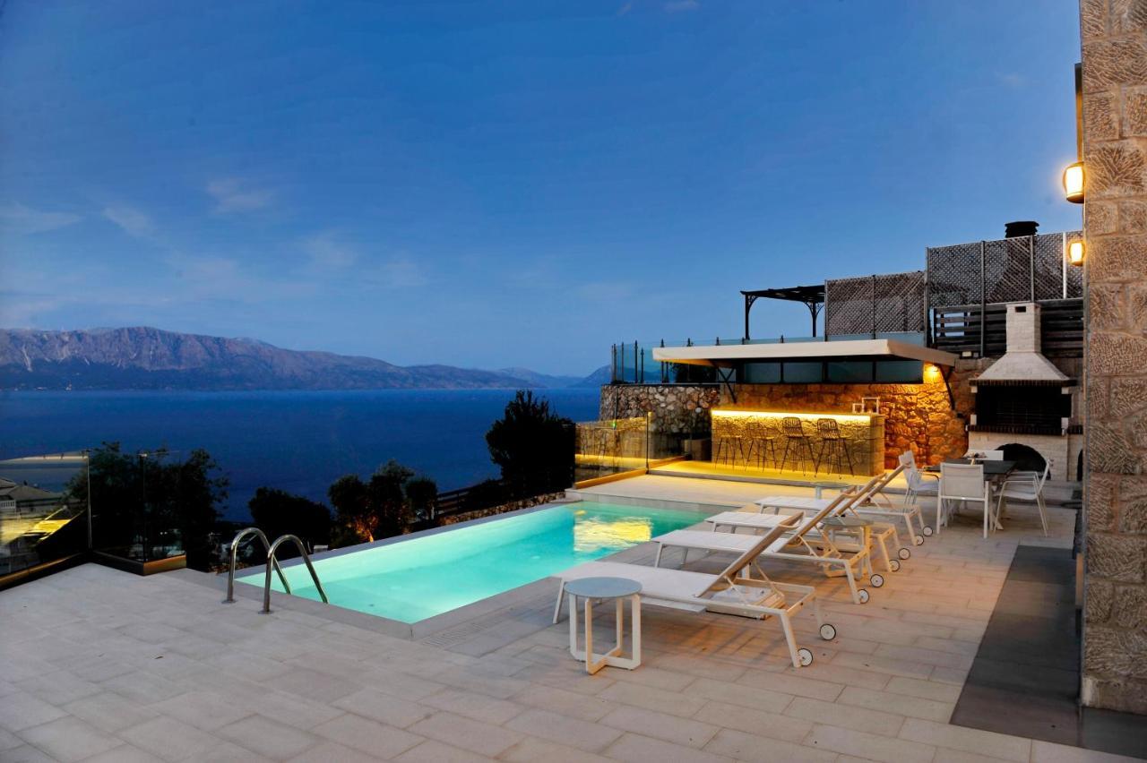 Ionian Stone Luxury Villa Nikiana Bagian luar foto