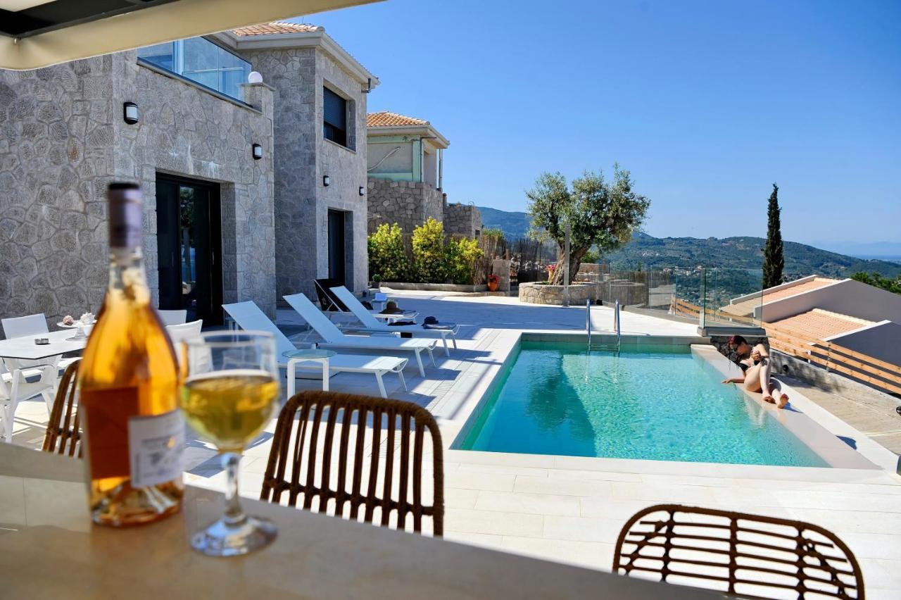Ionian Stone Luxury Villa Nikiana Bagian luar foto