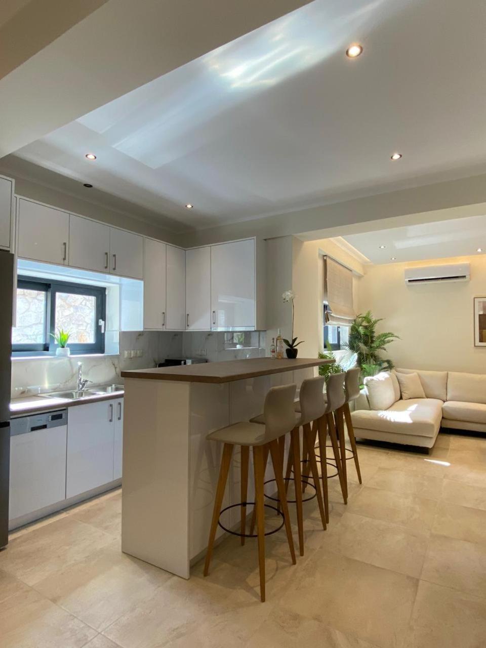 Ionian Stone Luxury Villa Nikiana Bagian luar foto