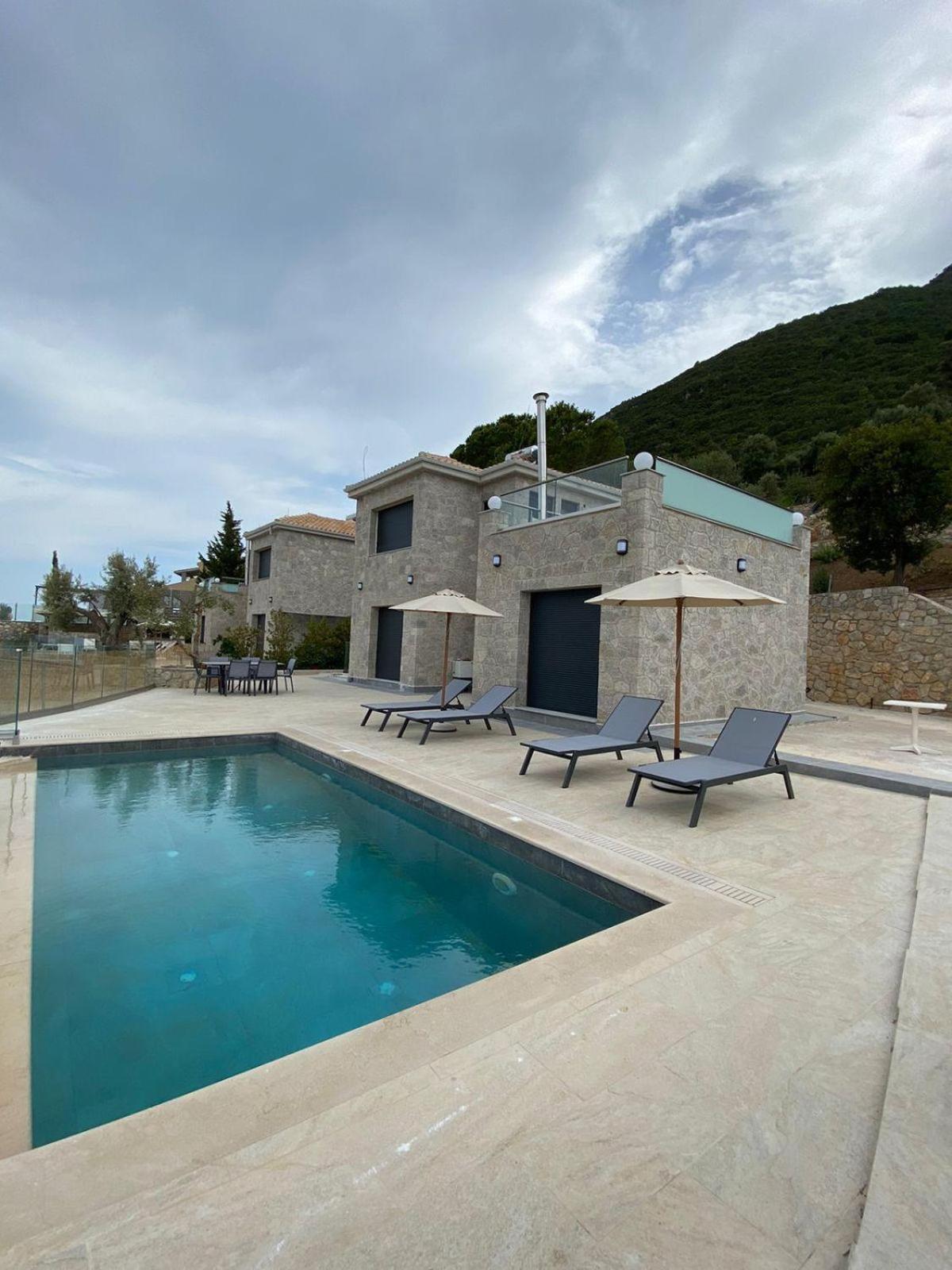 Ionian Stone Luxury Villa Nikiana Bagian luar foto